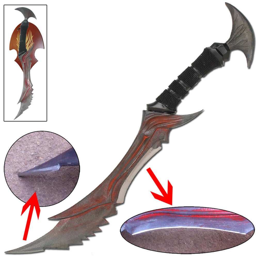 Demon Daedric Warrior Quest Dagger Full Size Replica Roleplay Video Game Sword