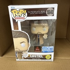 Funko Pop Supernatural Castiel #1840 Glow in the Dark Toy Temple Exclusive NEW picture