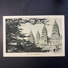 Paris France Exposition Coloniale 1931 Temple D'Angkor VAT Postcard B&W picture