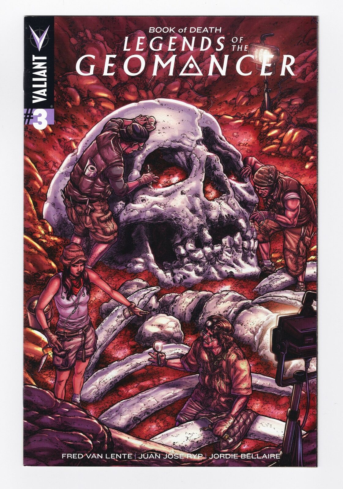 BOOK OF DEATH: LEGENDS OF THE GEOMANCER #3 LIMITED 1:10 VARIANT VALIANT 2015 VEI