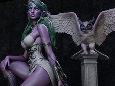 Tyrande Whisperwind 1:6 Resin Garage Kit | WoW Night Elf Figure | Fantasy Model picture