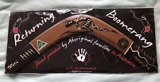 Boomerang Returning Australian Hand Painted Murra Wolka Aboriginal Made Decor picture