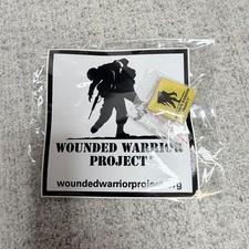 Wounded Warrior Project Military Veteran Support Sticker Decal & Lapel Pin Set picture