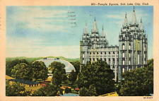 Postcard Utah, Salt Lake City Temple Square UT picture