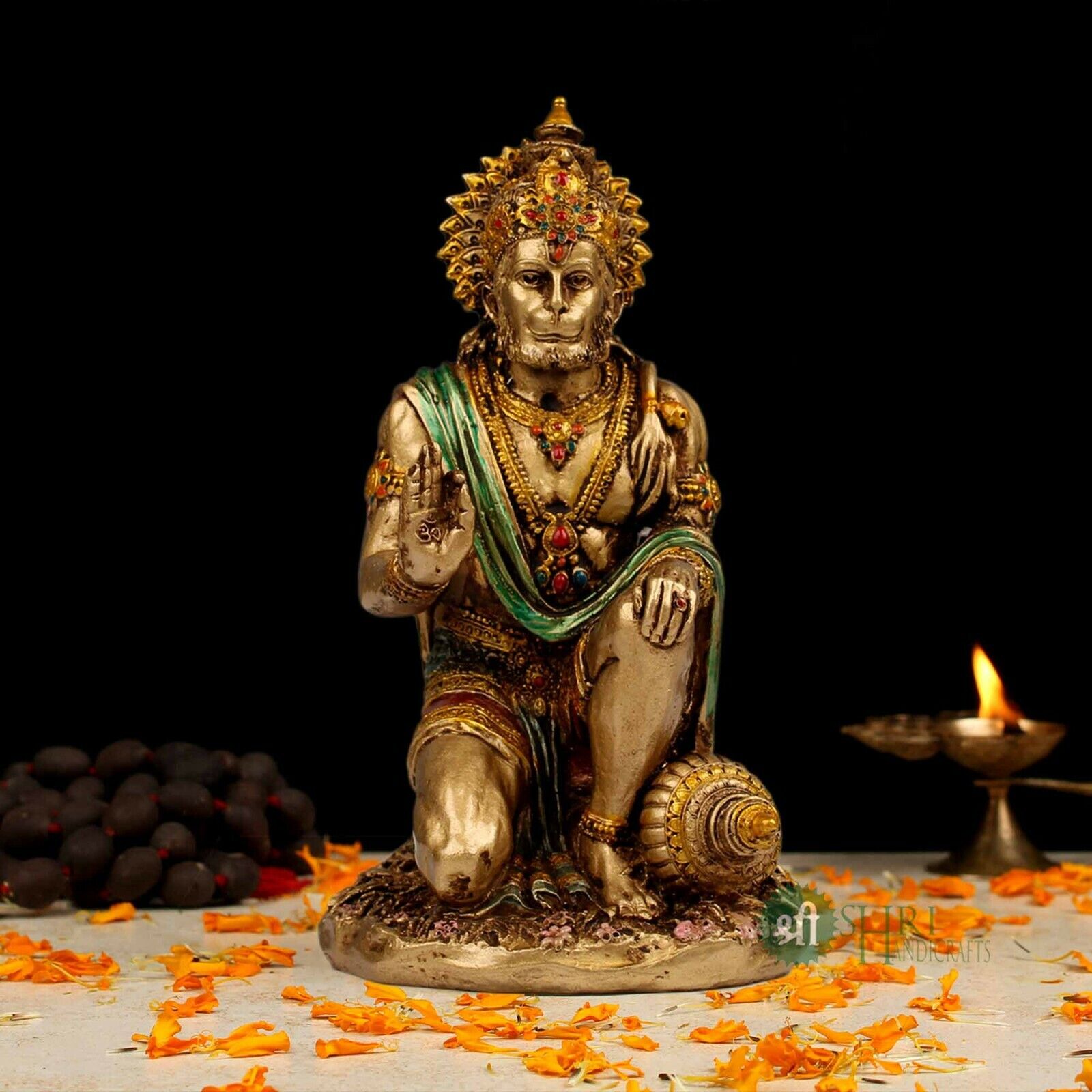 Lord Hanuman Statue Hindu God Monkey God Ramabhakta Religious & Temple Gift Idol