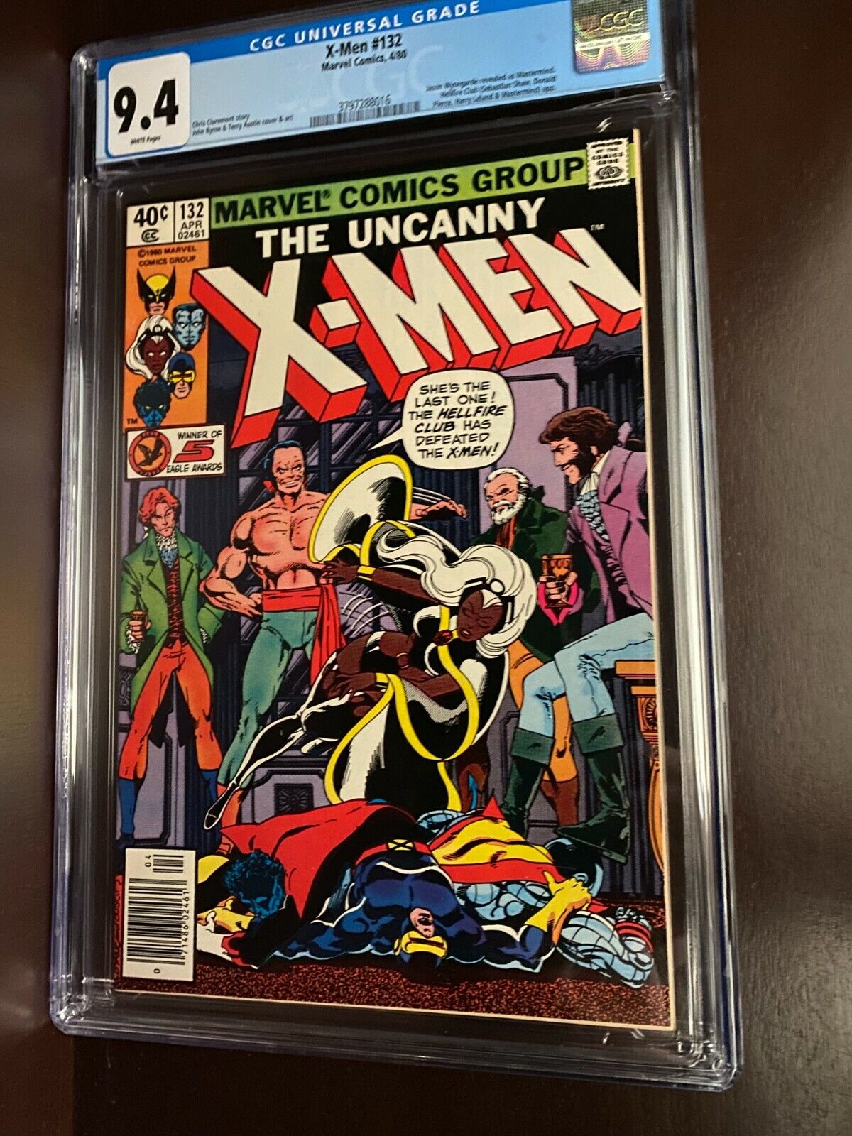 X-Men #132 (1980) / CGC 9.4 / Hellfire Club / Mastermind revealed / WHITE pages
