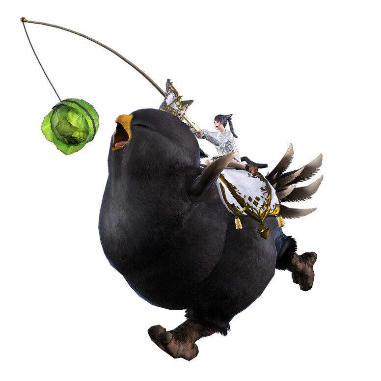 Black Fat Chocobo Mount DLC Code NA FFXIV Final Fantasy
